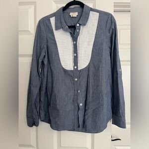 Kate Spade Chambray Shirt with White Buttons